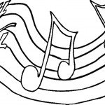 דף צביעה תווי נגינה