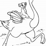 דף צביעה קוף דוהר על בת יענה