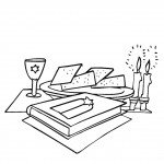 דף צביעה שולחן הסדר