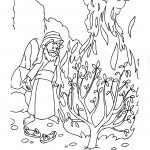 דף צביעה משה והסנה