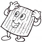 דף צביעה מצה עליזה