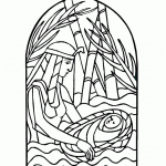 דף צביעה משה בתיבה