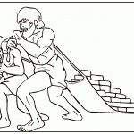 דף צביעה עבדים היינו לפרעה במצריים