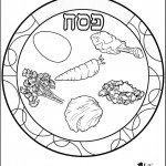 דף צביעה צלחת סדר פסח