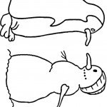 דף צביעה פינגווין 8