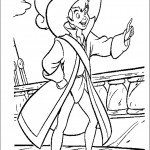 דף צביעה פיטר פן בלבוש קפטן הוק