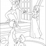 דף צביעה פיטר פן מזמין את וונדי