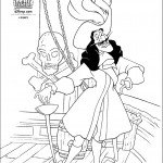 דף צביעה קפטן הוק בספינתו