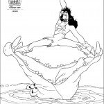 דף צביעה קפטן הוק נלחם בתנין