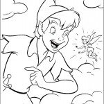 דף צביעה פיטר פן וטינקרבל