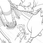 דף צביעה וונדי נלחמת בקפטן הוק