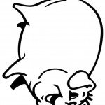 דף צביעה חזיר 1