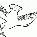 דף צביעה יונה 6