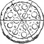 דף צביעה פיצה