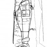 דף צביעה מסוק 1