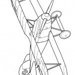 דף צביעה מטוס 3