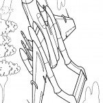 דף צביעה מטוס 2