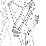 דף צביעה מטוס 1