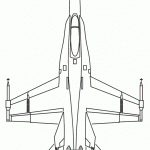 דף צביעה מטוס 10
