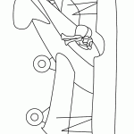 דף צביעה מטוס 9