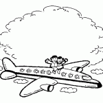 דף צביעה מטוס 6
