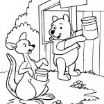 פו הדוב והקנגורו נושאים צנצנות דבש