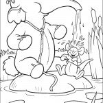 דף צביעה פו הדוב 2