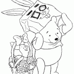 דף צביעה פו הדוב ופיגלט