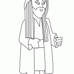 דף צביעה פורים 4