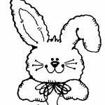 דף צביעה ארנב 9