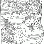 דף צביעה ארנב בטבע