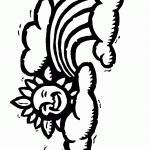 דף צביעה קשת בענן 12