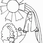 דף צביעה קשת בענן 9