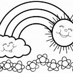 דף צביעה קשת בענן 7