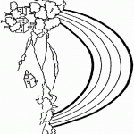 דף צביעה קשת בענן 6