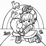 דף צביעה קשת בענן 2