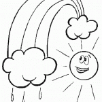 דף צביעה קשת בענן 14