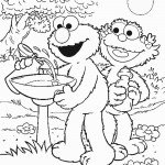 דף צביעה אלמו וזואי מבלים בפארק