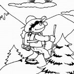 דף צביעה אלמו יוצא לטיול