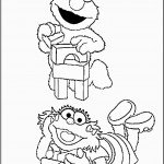 דף צביעה אלמו והילדה פזית