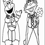 דף צביעה ארני ואלמו מחופשים למלכים