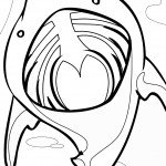 דף צביעה כריש 9