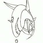 דף צביעה כריש רודף דגים