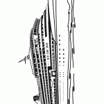 דף צביעה אוניה 2