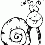 דף צביעה שבלול 9