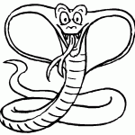 דף צביעה נחש 10