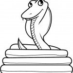 דף צביעה נחש 3