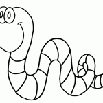 דף צביעה נחש 14