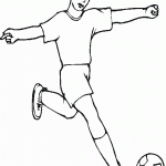 דף צביעה בעיטה בכדור 10