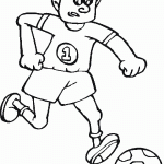 דף צביעה בעיטה בכדור 9